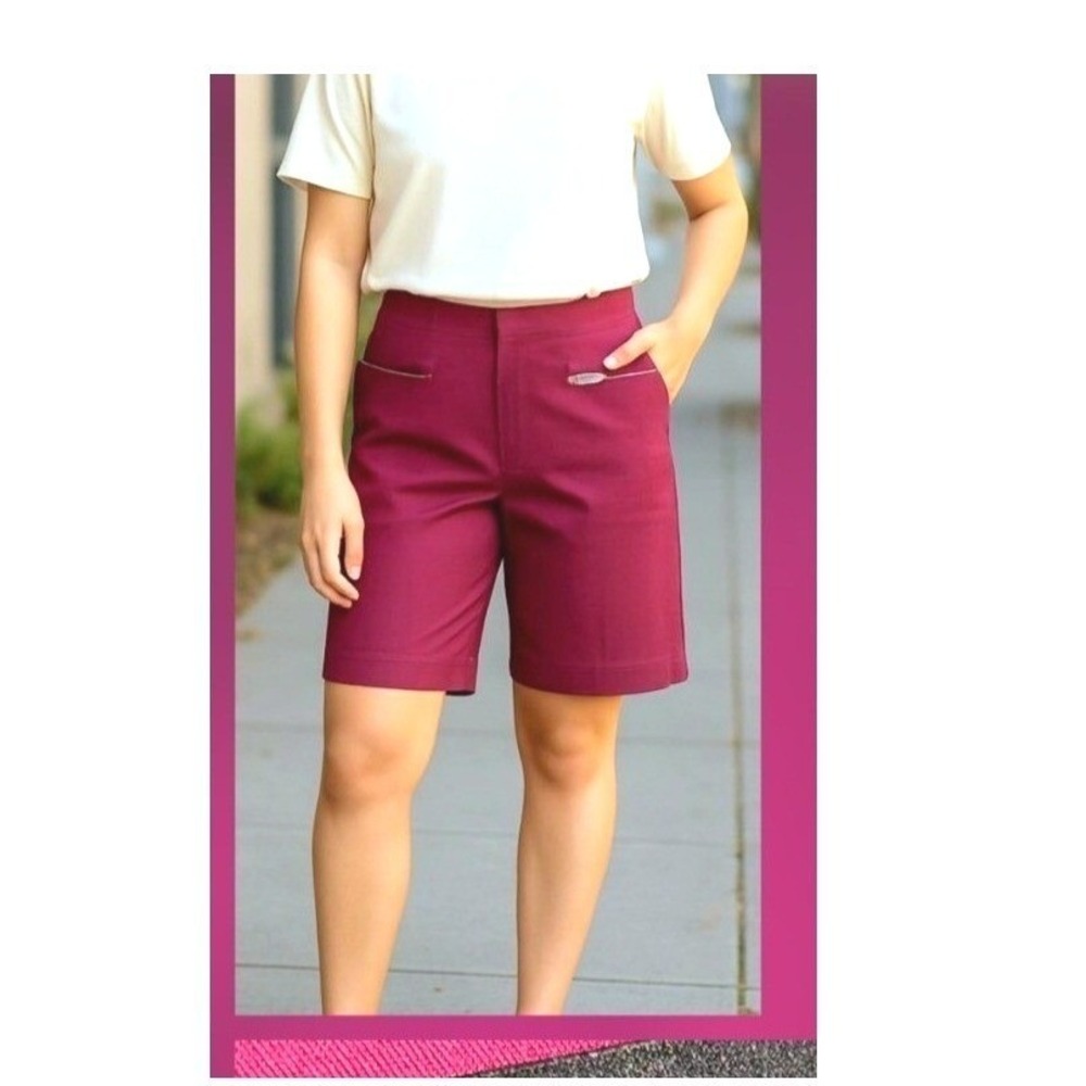 NEW White House Black Market Bermuda Mid Rise Comfort Shorts Women Size 18 40X12